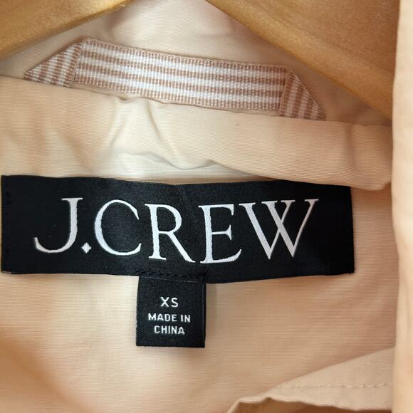 J. CREW 2023 New Perfect Lightweight Jacket Soft Champagne Cream Sz XS - Picture 8 of 10